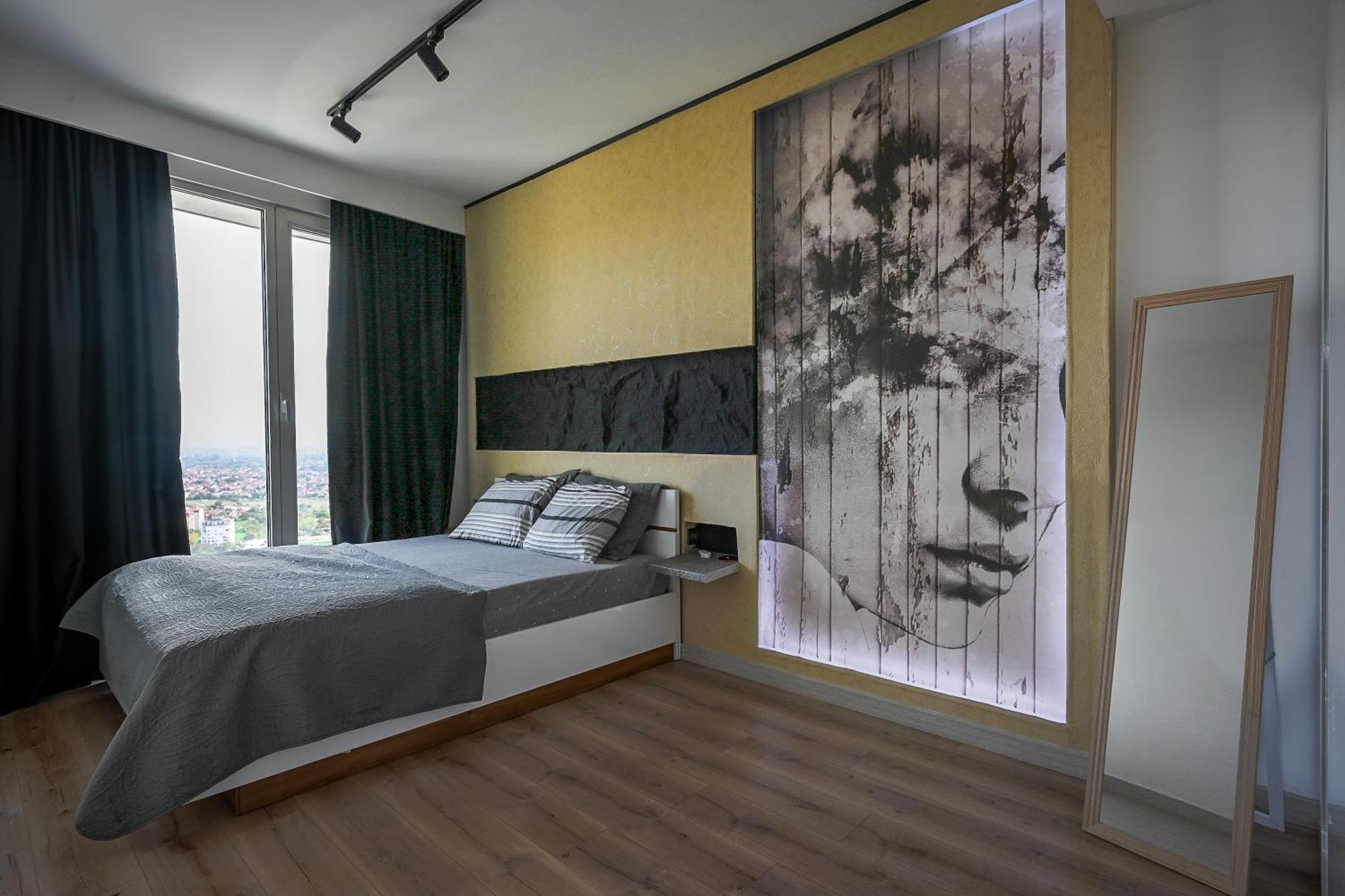 Alfred Sky Smart Apartment 29Th Spa Included สโกเปีย ภายนอก รูปภาพ